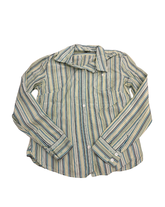 Button up striped top