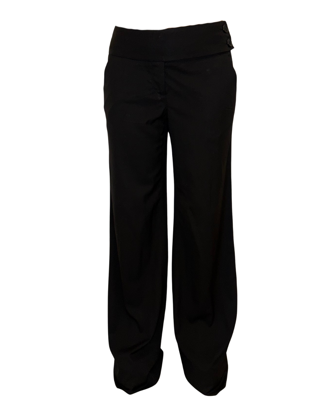 Black Low waist tailored pants
