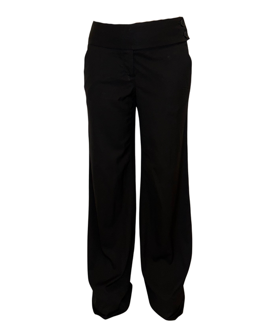 Black Low waist tailored pants