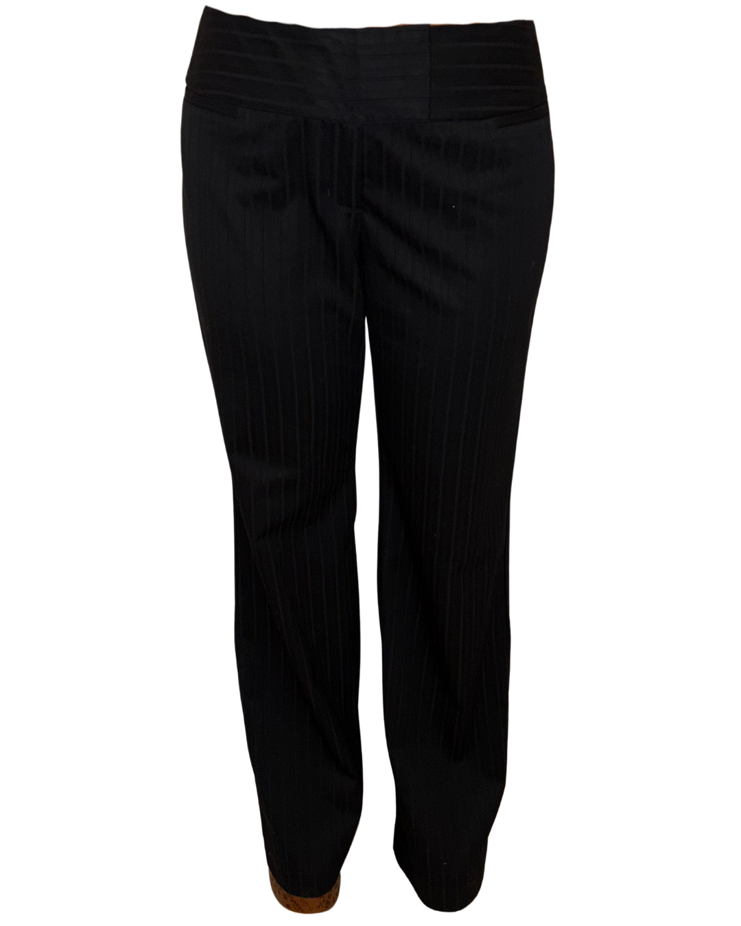 Straight Trousers Black low waist pants