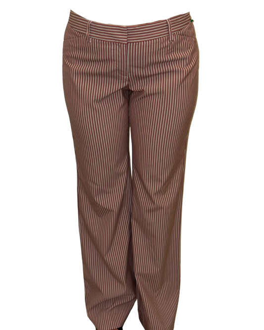 Striped Red and White trousers Baggy fit