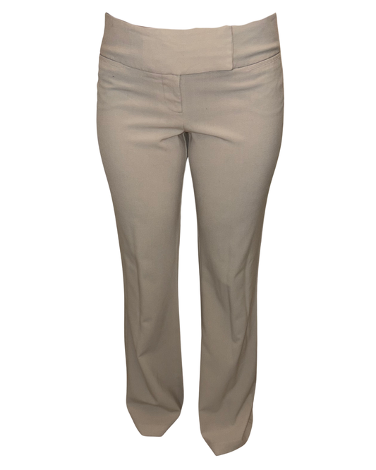 White low waist tailored pants