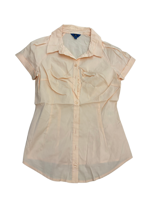 pink short sleeve top