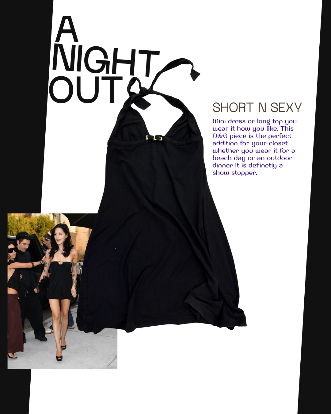 D&G short black dress