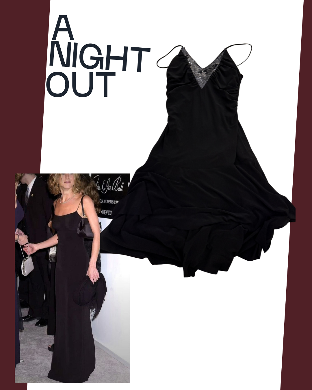 Midi Black beaded dress